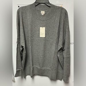 A New Day Heather Gray Crewneck Sweater